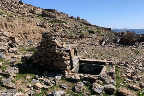 Λιθόκτιστη γούρνα νερού